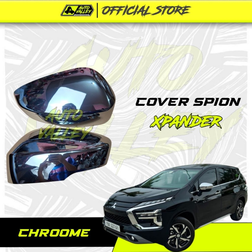 Cover Tutup Spion CHROOME Mobil Xpander Ultimate Mirror Cross Exceed GLS Ultimate Sport Grand livina