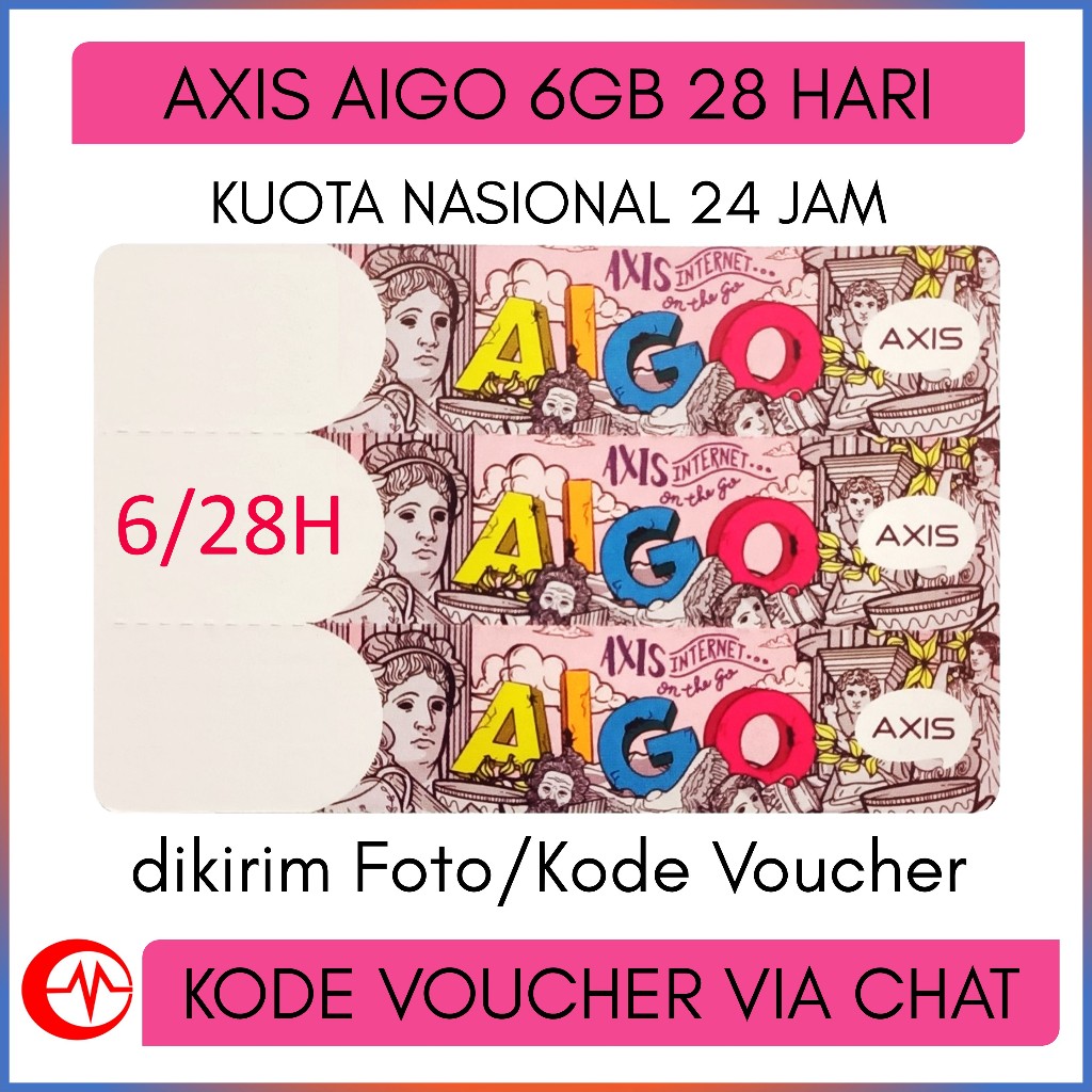 VOUCHER AXIS AIGO 6GB 28hari