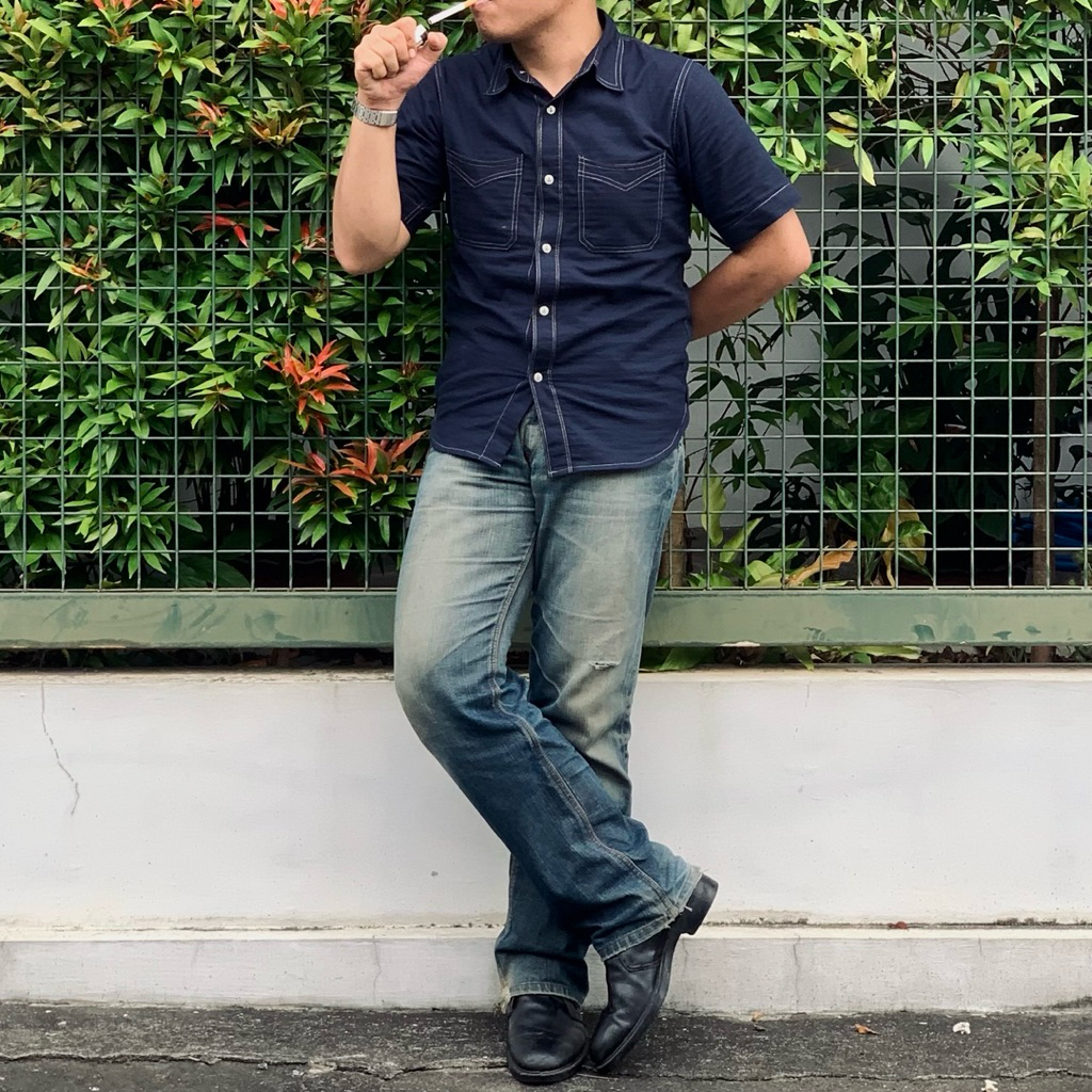 kemeja the worker shield co dobby 13Oz