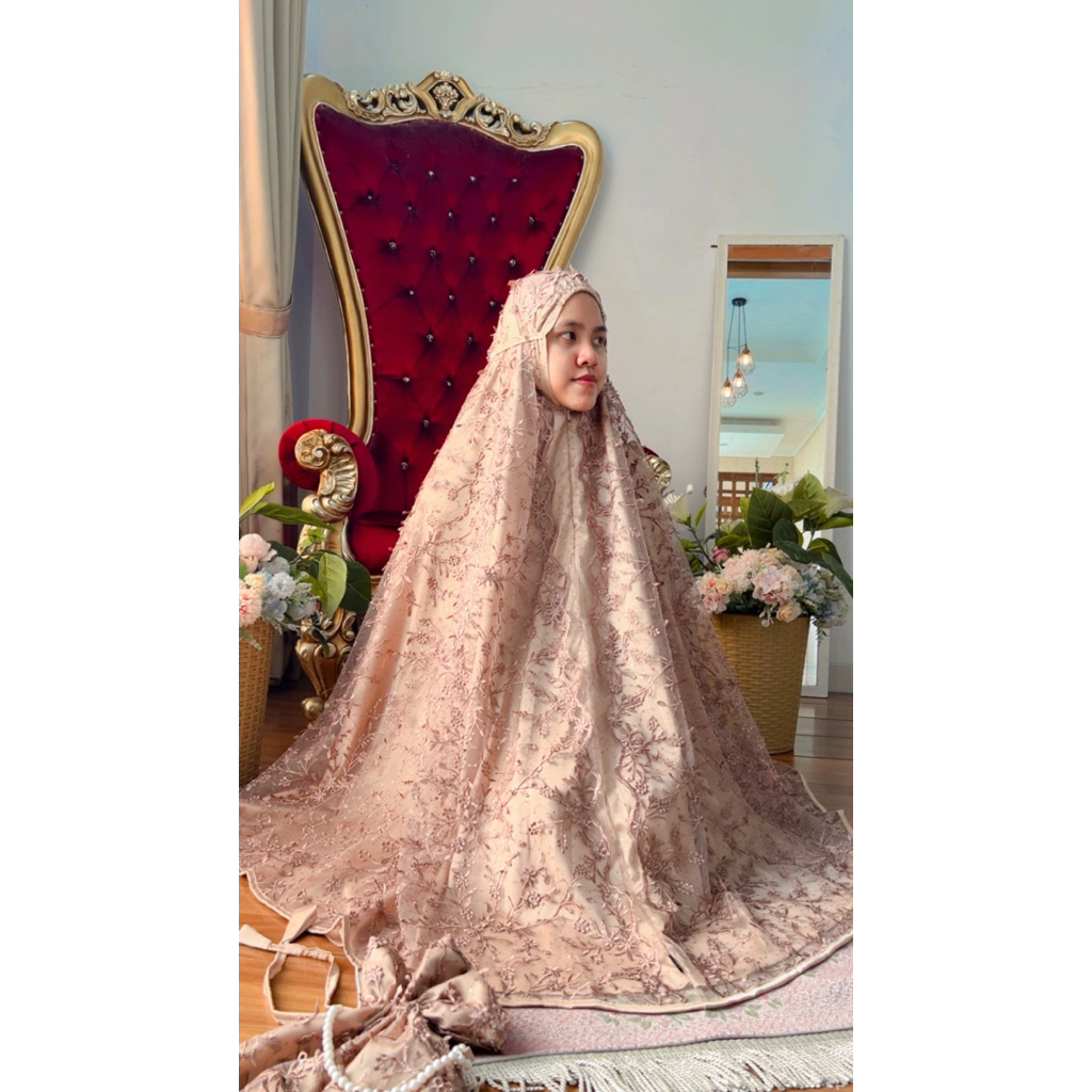 Mukena mewah exclusive terbaru Al Gani 3D