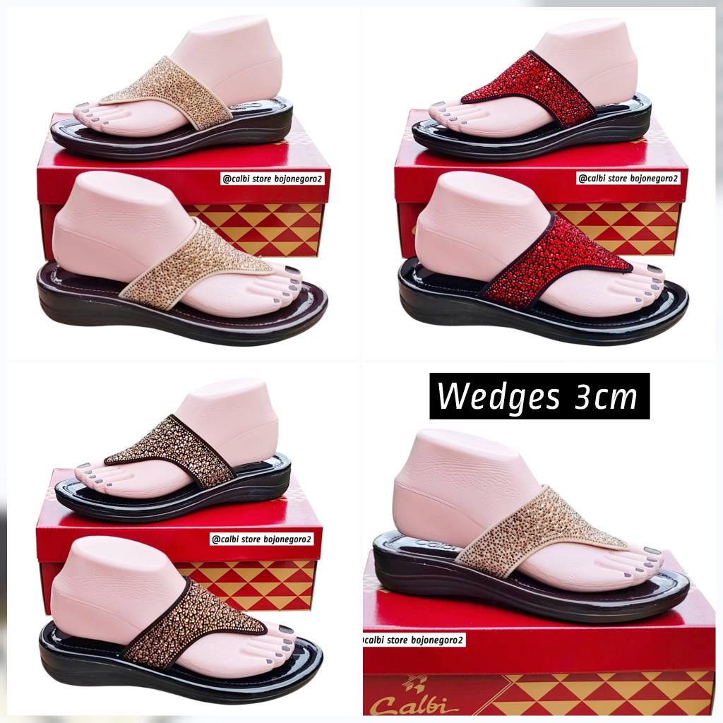 (( READY STOK )) SANDAL CALBI ORIGINAL MODEL JEPIT TERBARU PERMATA GLAMOUR