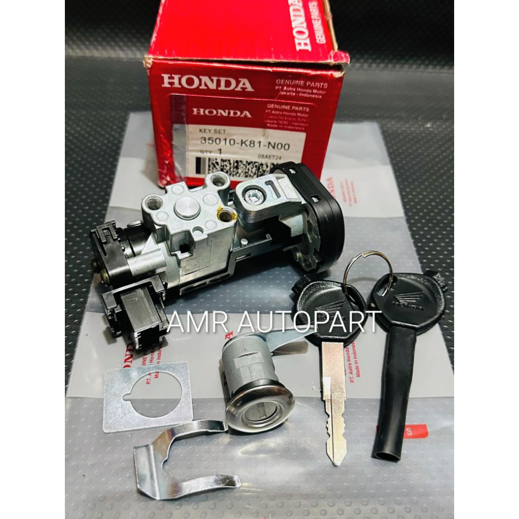 Kunci kontak set plus buka jok K81 Beat street 2016-2019 Beat street ECO 2016-2019