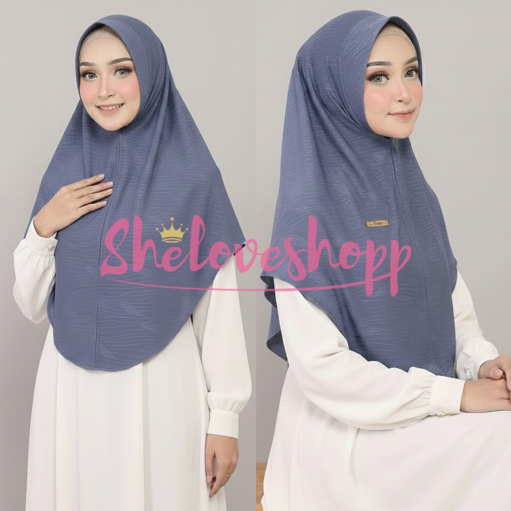 ORI KIMIKEY HIJAB BERGO DAREEN PED TALI STRADA ROOT MOTIF PREMIUM DAREN AL DHANS JILBAB KHIMAR AMEEN