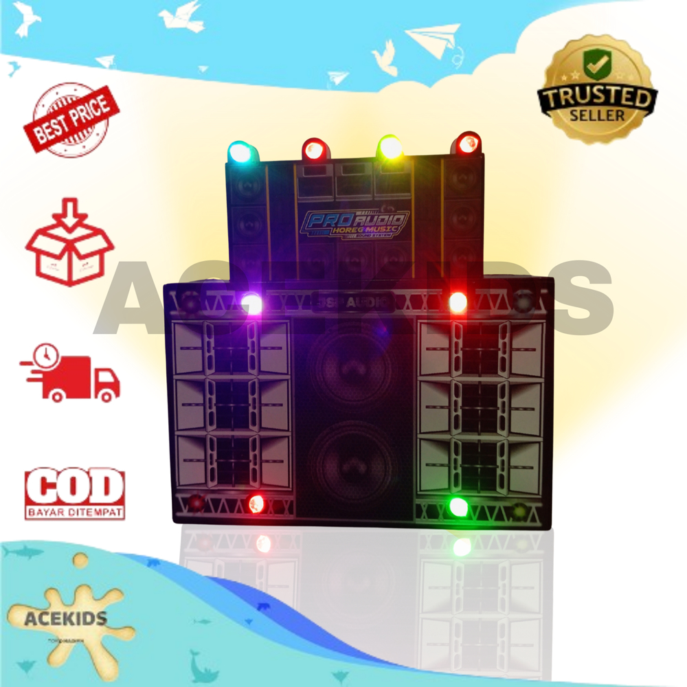 Mainan Anak Sound Horeg Disco Oke Gas Besar dan Mini - Lampu Musik Miniatur Besar Kecil