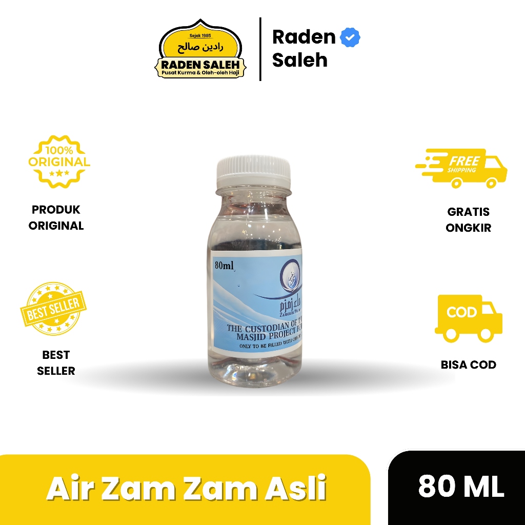 Air Zam Zam 80 ML | Air Zam Zam 100% ASLI
