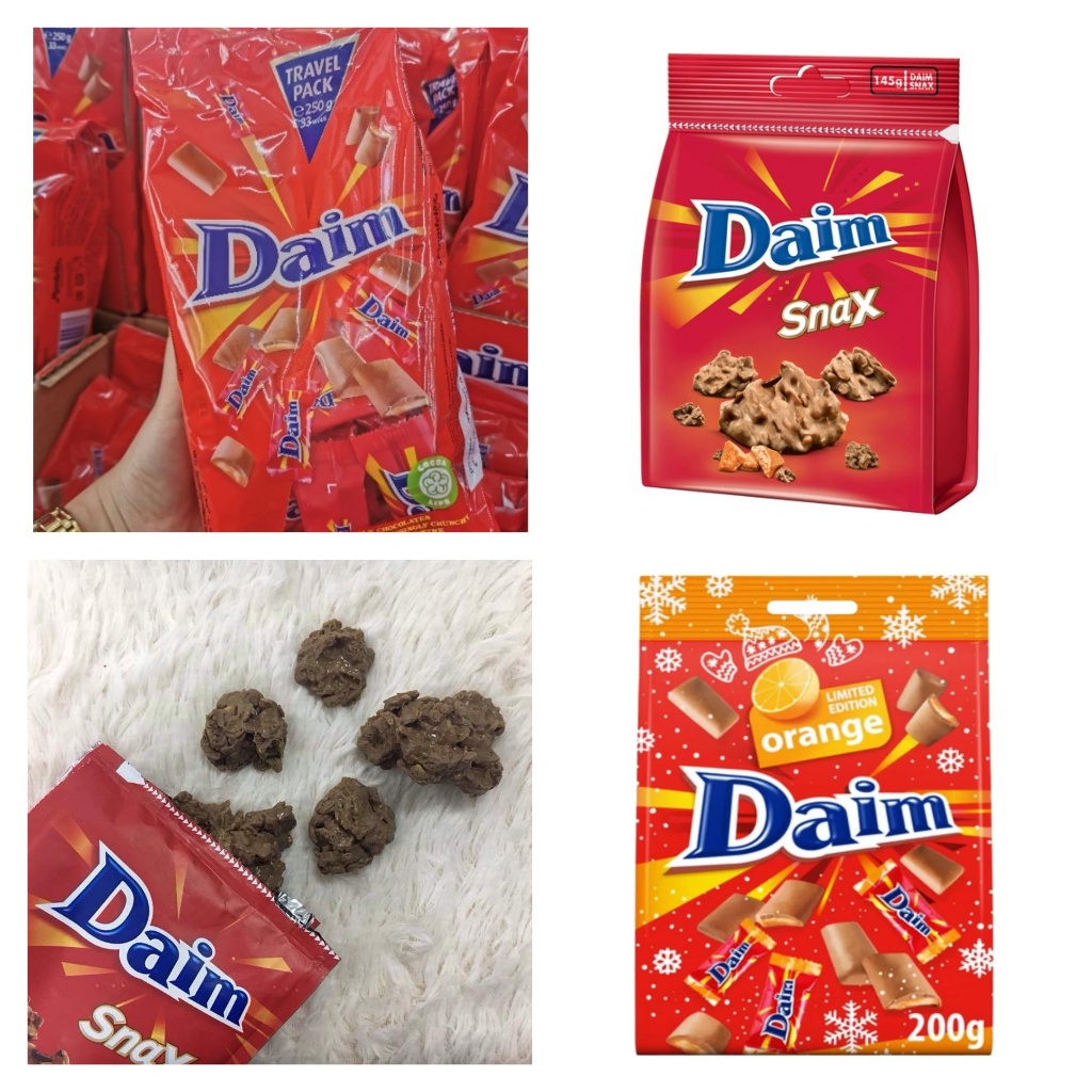 Cokelat SG [PO EXP 2026] CHOCOLATE DAIM BAG 200gr (29 PCS) Daim Chocolate Chocolates Chocolate, Siap