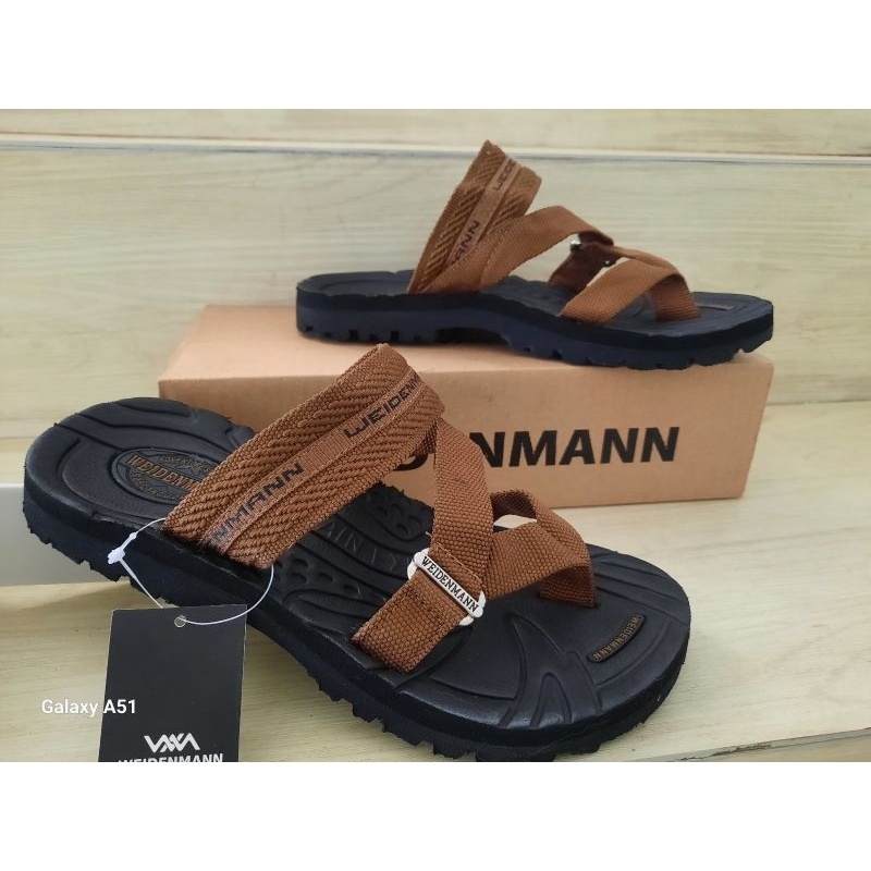 Sandal Pria Weidenmann Adventure Warna Hitam Hijau Coklat