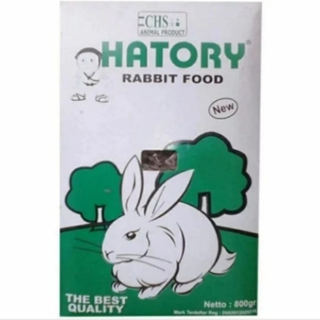 Pelet kelinci hatory 800 gram pelet umpan kelinci