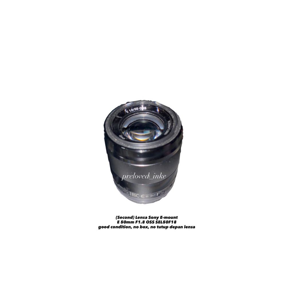 Second (preloved) Lensa Sony E 50mm F1.8 OSS SEL50F18