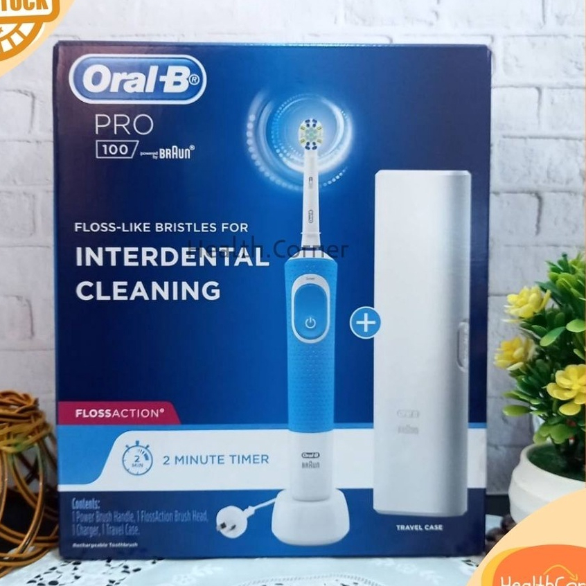 Oral-B Pro 100 Sikat Gigi Elektrik Pink