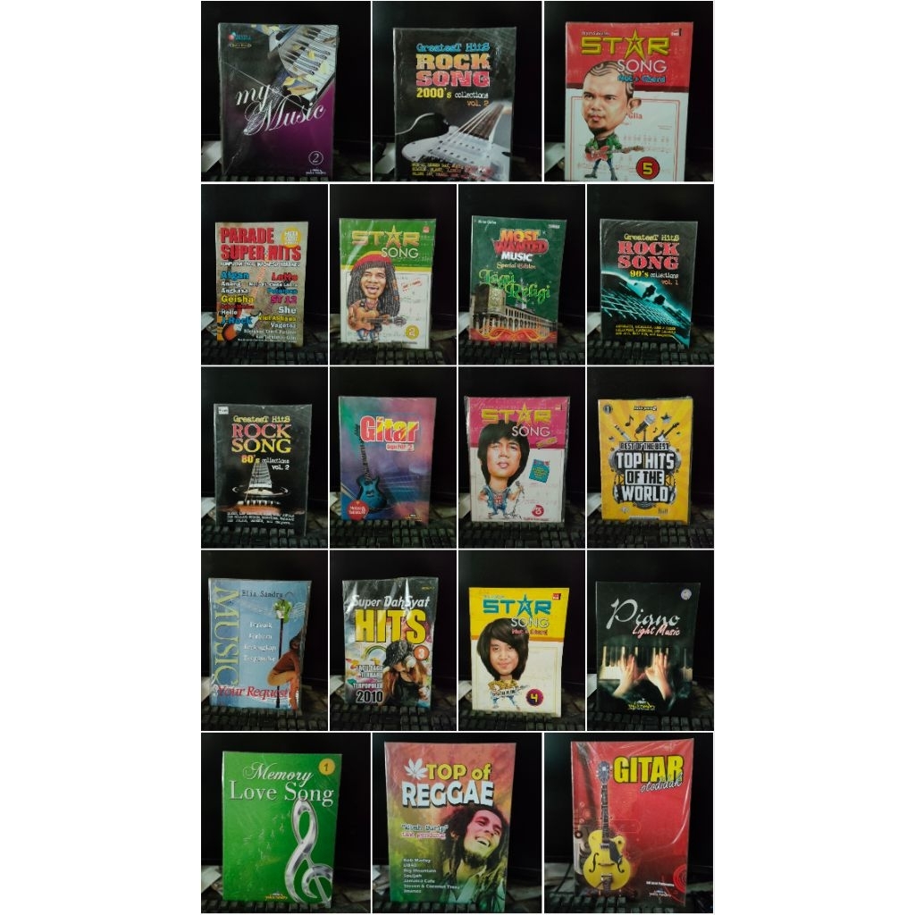 Buku mu Music 2 - Greatest Hits ROCK SONG 80's 90's 200's collection -Star song ( Not + Chord ) -Par