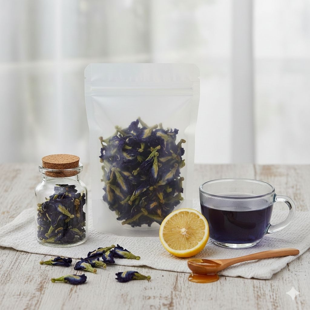 TELANG KERING (BUTTERFLY PEA)/BUNGA TELANG KERING/BUNGA BIRU/HERBAL TELANG/BUNGA TELANG ALAMI