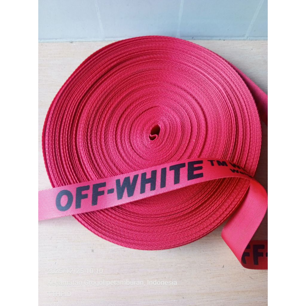 Tali Strap Kamera Off White Tali Tas Webbing Webing Off-White