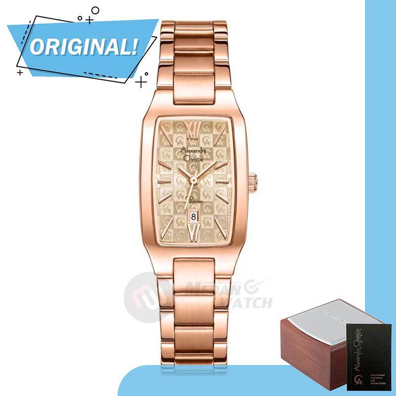 Jam Tangan Wanita Analog Alexandre Christie 2455LD AC2455 AC 2455 LD 2455 LDFRGRG1 Original Garansi 