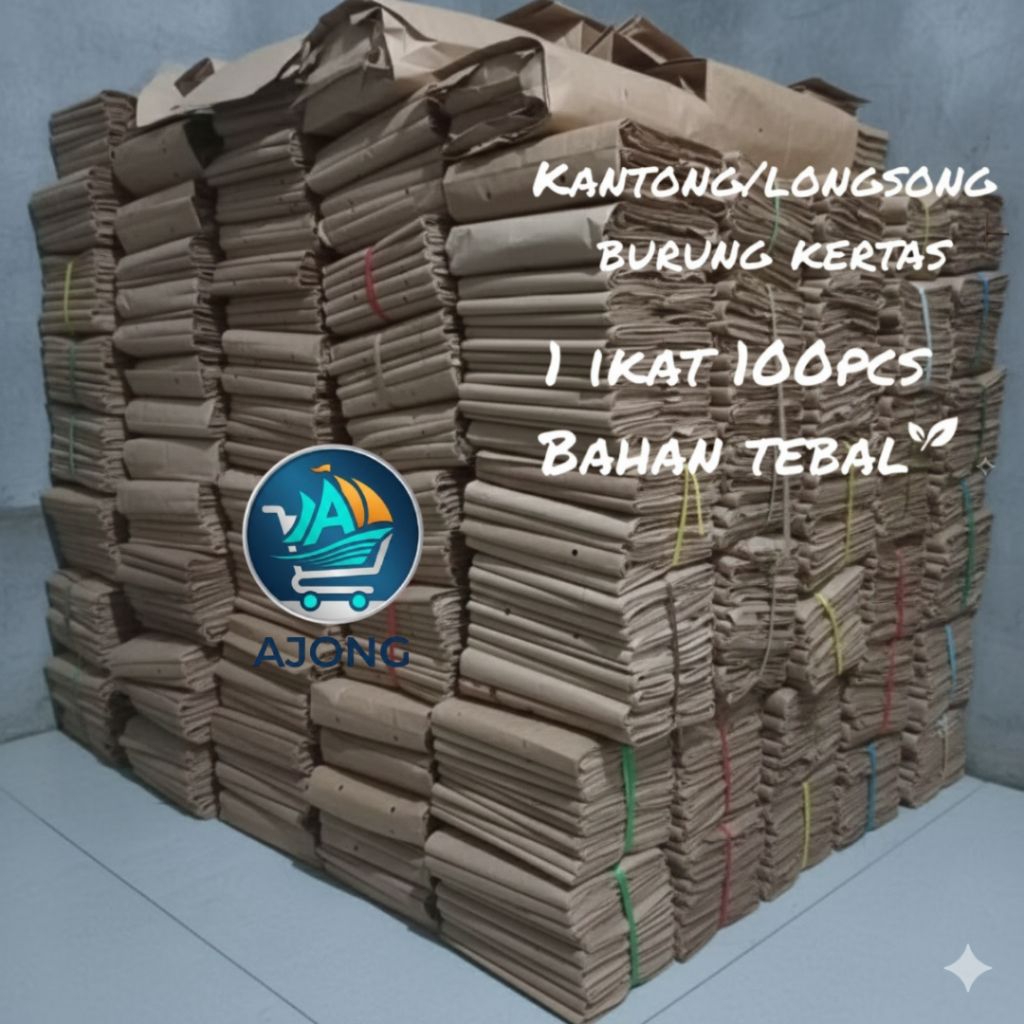 Klongsong Kantong Sak Semen 1 iket 100 pcs tempat wadah burung