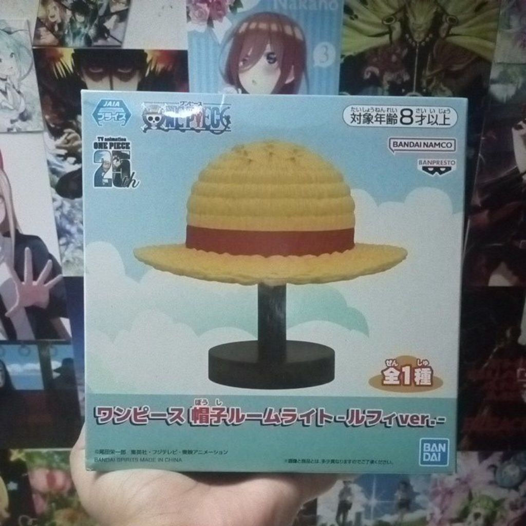 Official Figure Lamp Luffy's Hat ONE PIECE/ OP / Lampu Topi Jerami Luffy ORIGINAL BANDAI