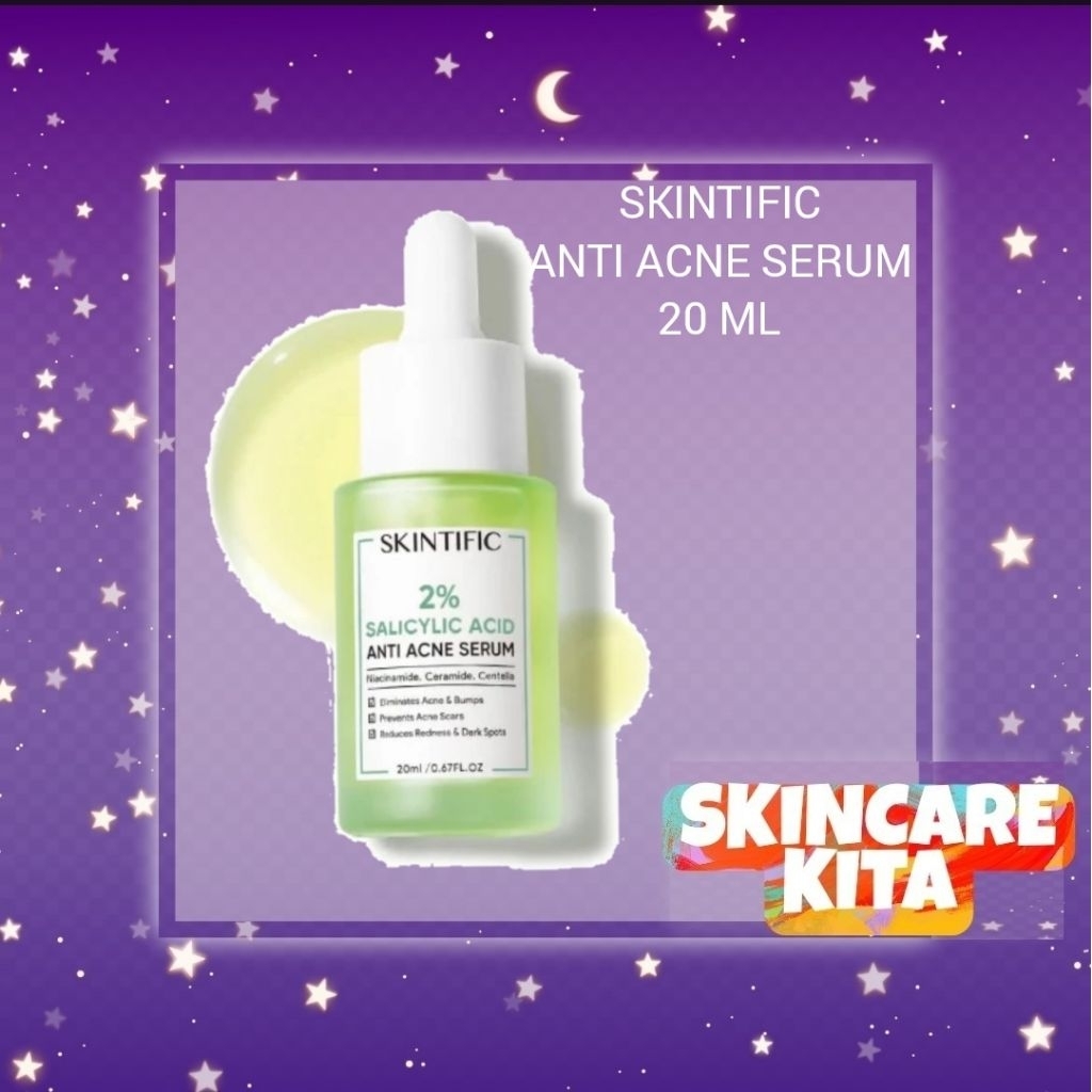 (NY 2026)Skintific Anti Acne Serum Spot Treatment With 2% Salicylic Acid 20 ml ORIGINAL