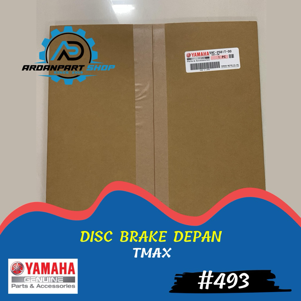 DISC BRAKE DEPAN , PIRINGAN CAKRAM DEPAN TMAX ORIGINAL YAMAHA 59C-2581T-00