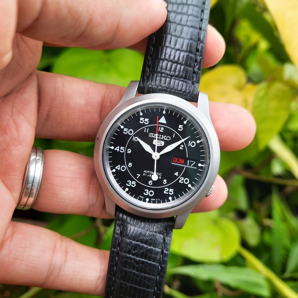 Seiko 5 Military SNK809K2 / SNK809K1 Black Hitam SNK809 7s26-02J0 not SNK803 SNK805 SNK807