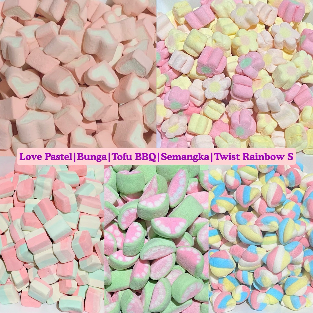500GR 5 Mix Karakter Marshmallow Chompchomp Kiloan Murah Halal