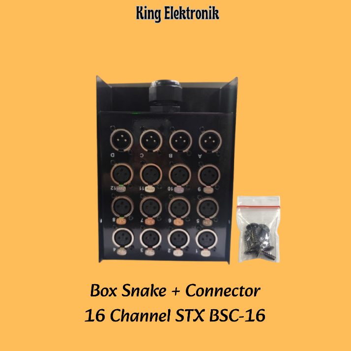 Box Snake Kabel Plus Connector 16 Channel STX BSC-16