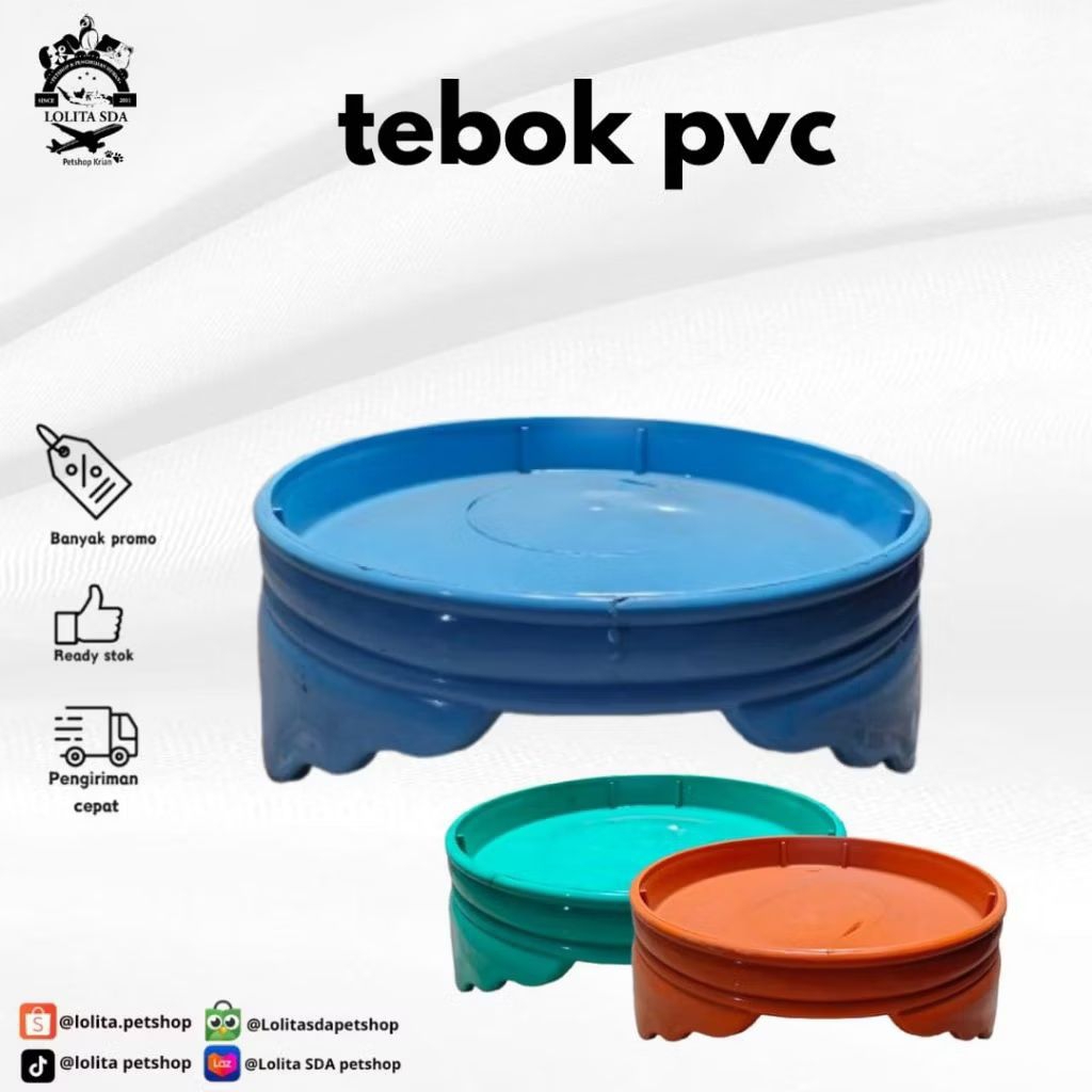 Tebok sangkar burung / tebok PVC murah