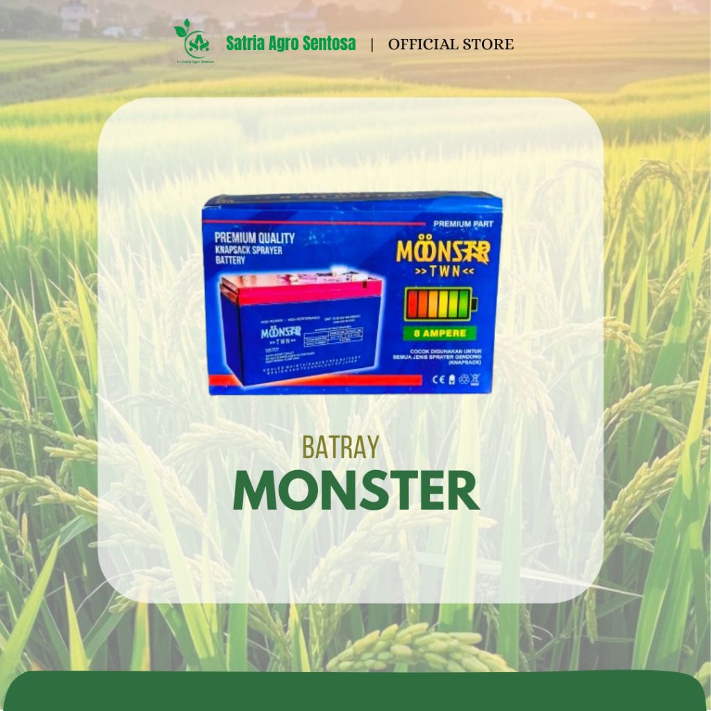 BATRAI SPRAYER ELEKTRIK MONSTAR 8AMPERE