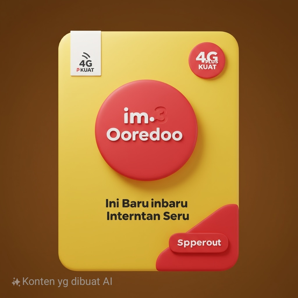 Kartu Perdana indosat ooredo 3gb kuota nasional(SEGEL)