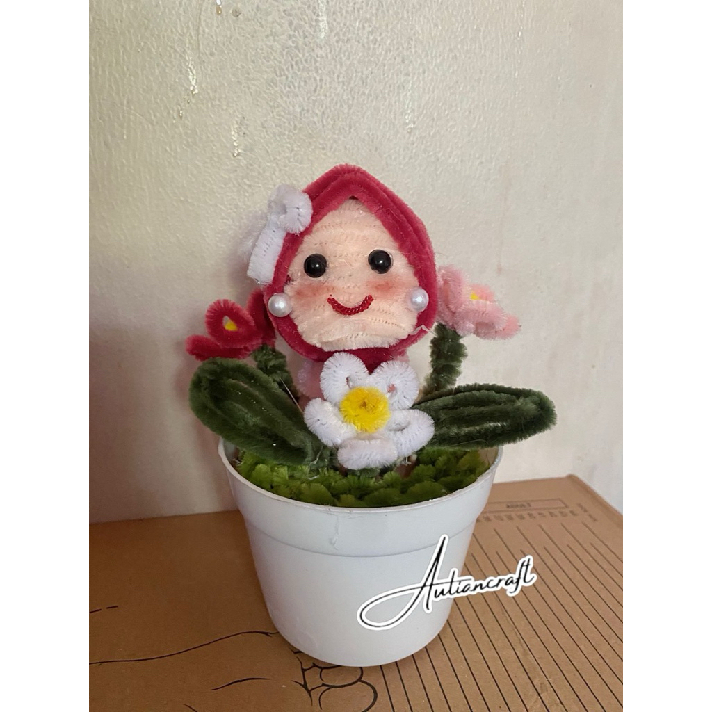 Hiasan meja kerja | Hiasan meja | pot bunga