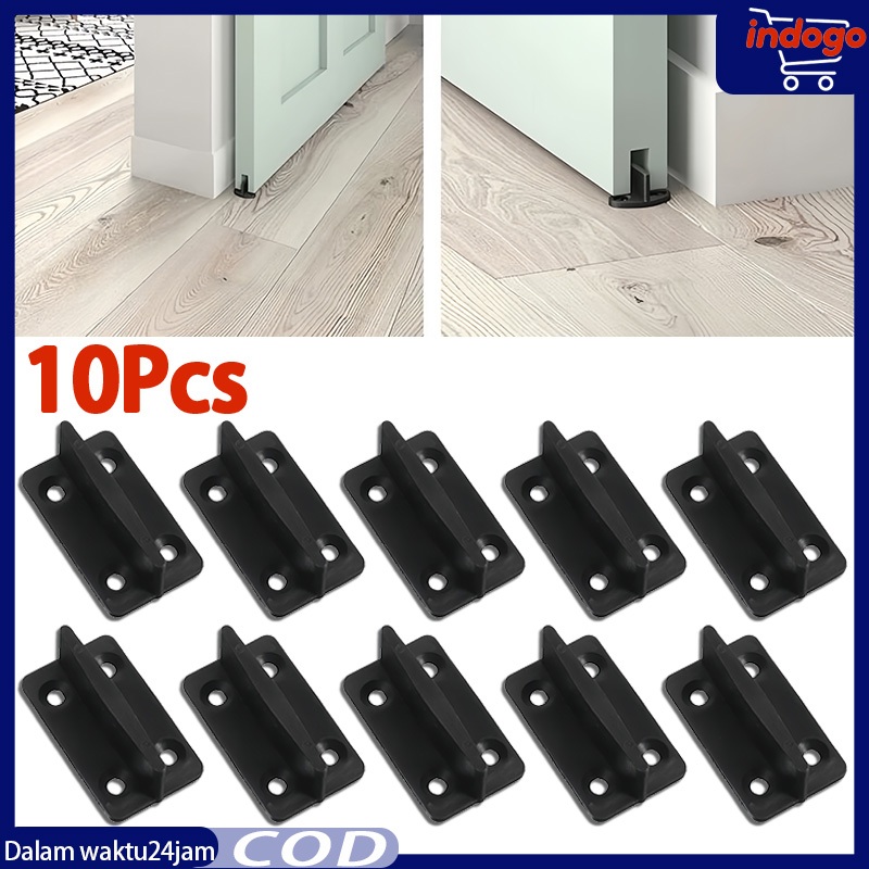10pcs Roda Bawah Pintu Sliding T Lantai Penahan Pintu Bawah Geser Penahan Pintu Sliding Door