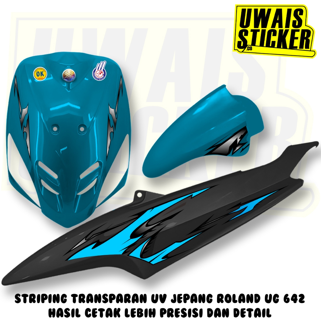 Striping Variasi Mio Sporty 5TL 2008 Desain Abstrak Striping Mio Transparan