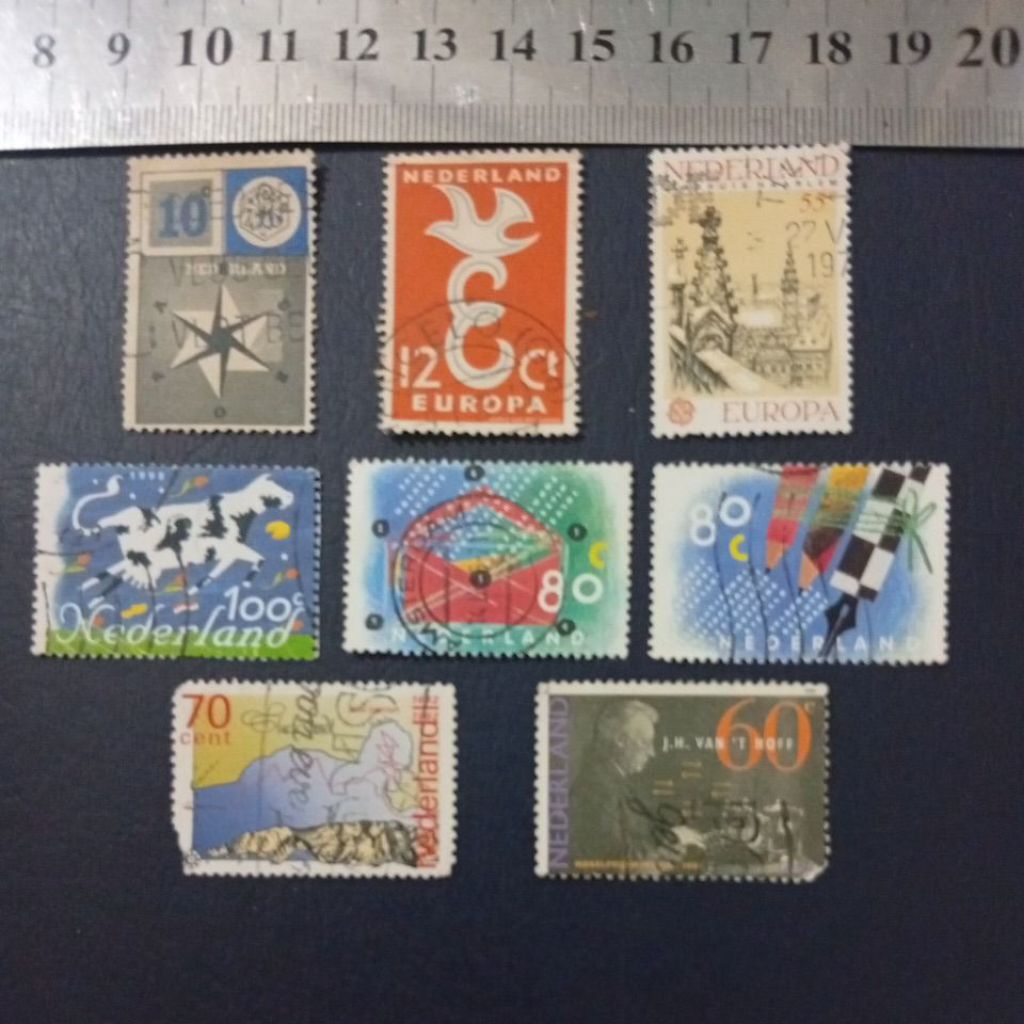 Perangko Nederland/Inggris/Iran. Asli