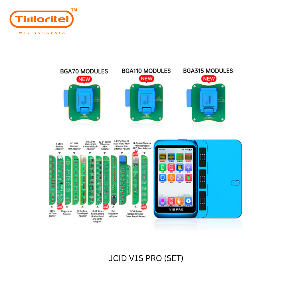 JCID FACE V1S PRO Fullset Lcd layar touchscreen