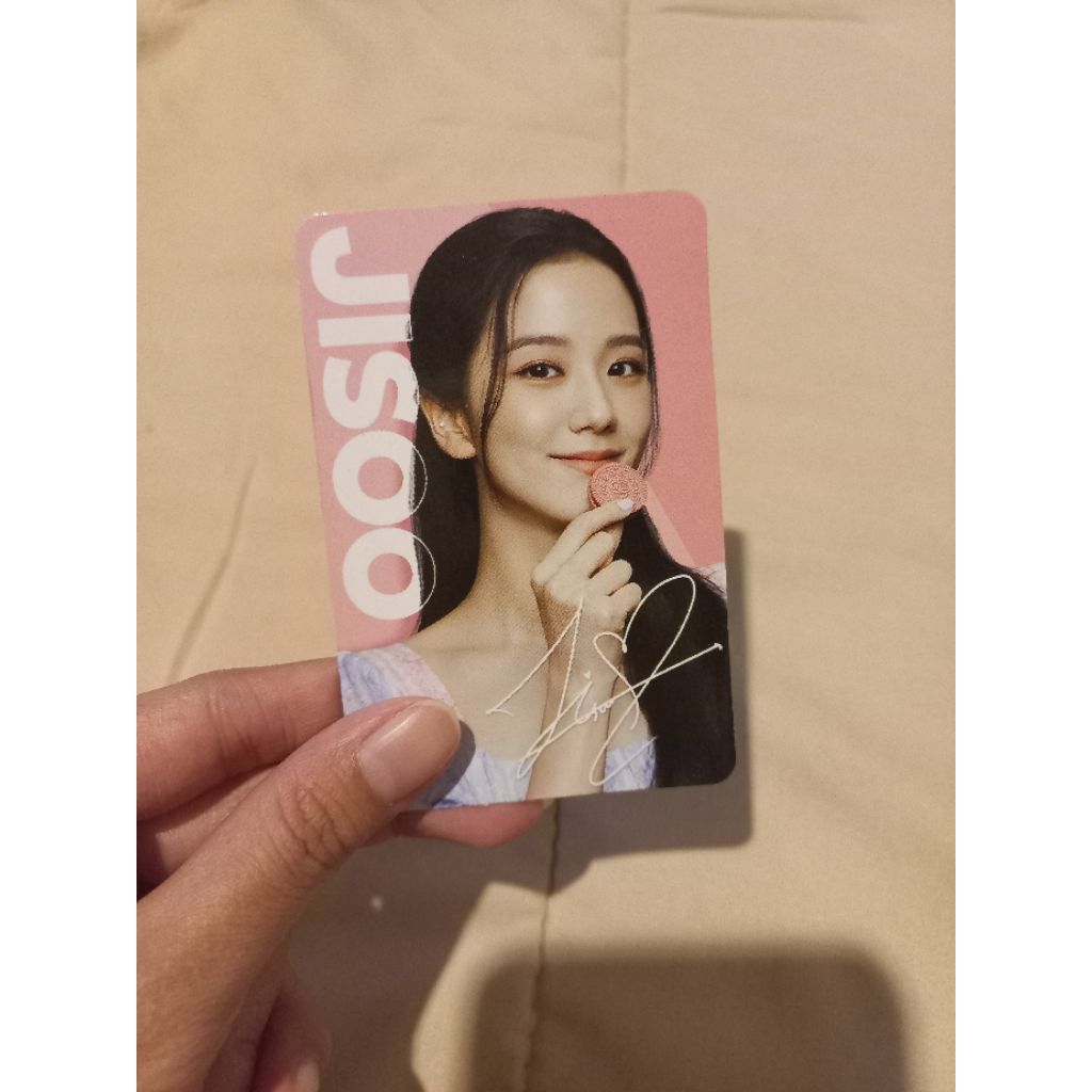 Photocard Jisoo Black Pink OREO