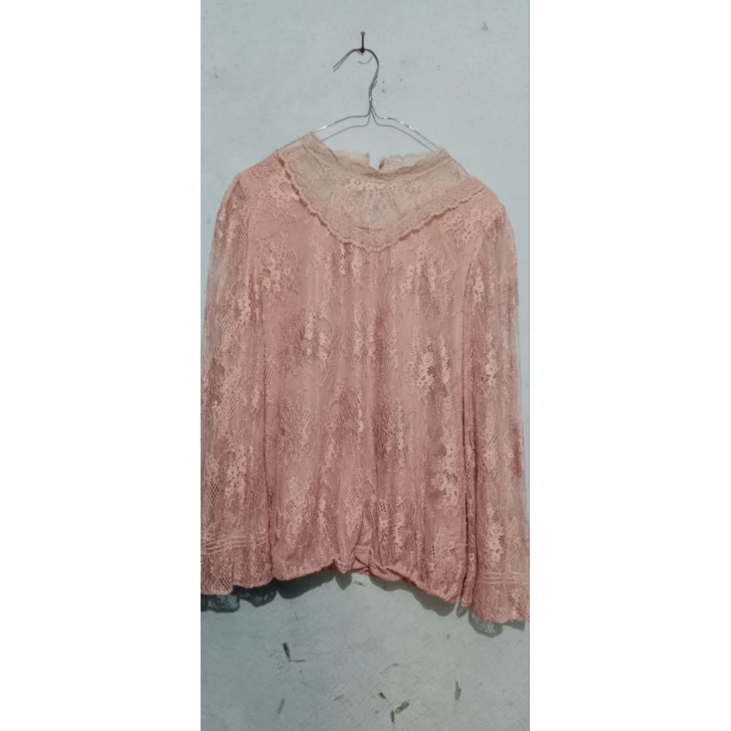 atasan pL brukat pink