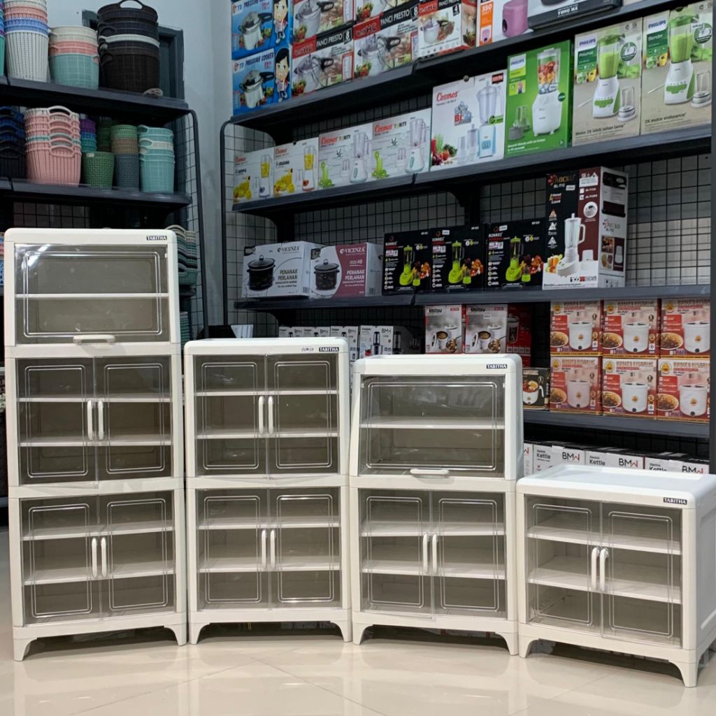 Food Cabinet Voyah Tabitha / Lemari Makanan Tabitha / Tempat Simpan Makanan Susun 3 - Susun 5 - Susu