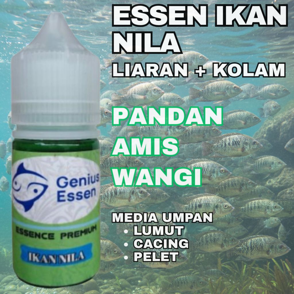 ESSEN IKAN NILA VARIAN PANDAN AMIS WANGI essen ikan nila liaran essen ikan nila kolam essen ikan nil