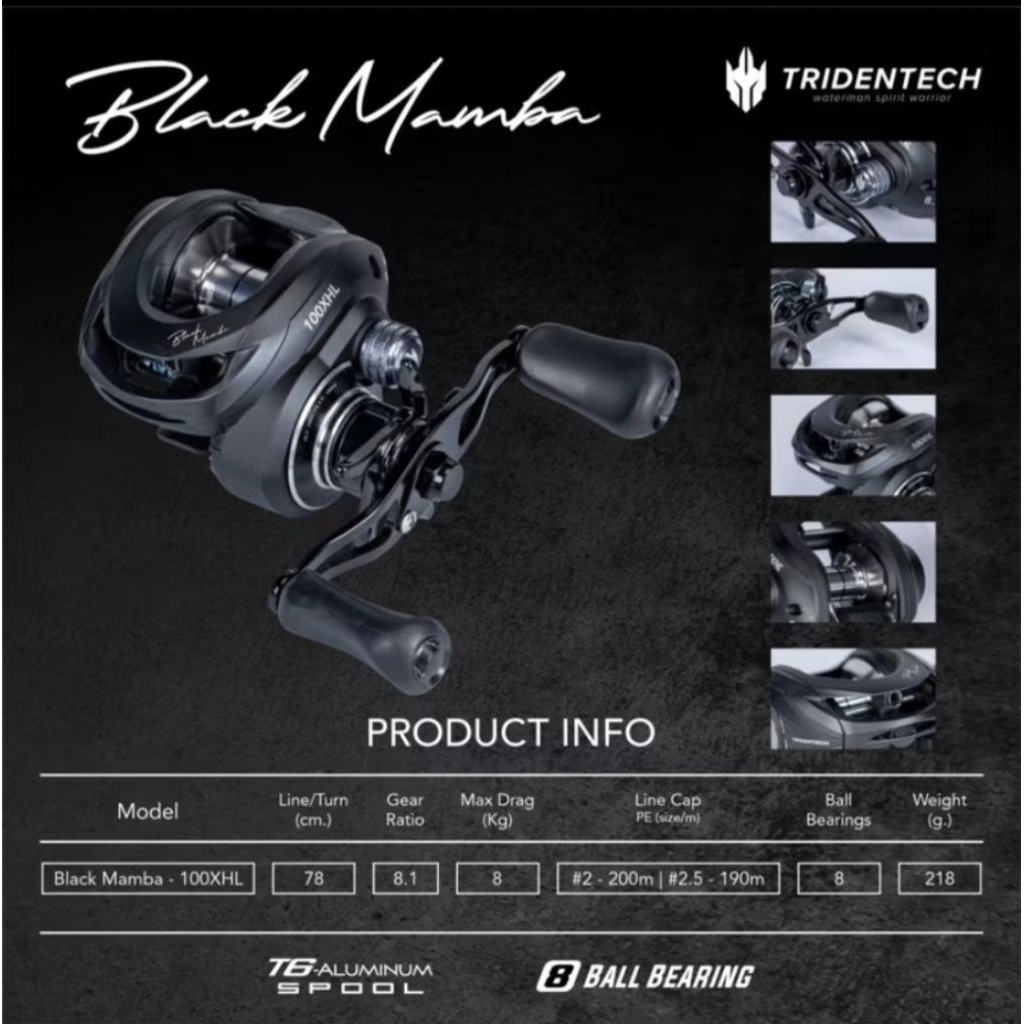 REEL BC TRIDENTECH BLACK MAMBA 2025