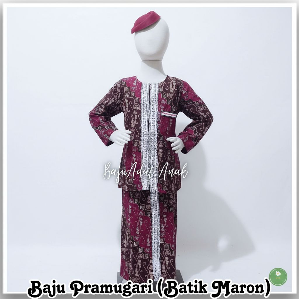BAJU PRAMUGARI ANAK|  BAJU BATIK PRAMUGARI ANAK | KOSTUM PRAMUGARI CILIK INDONESIA