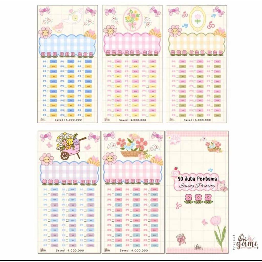 (sudah dapet binder) paket menabung binder 20 juta tantangan menabung