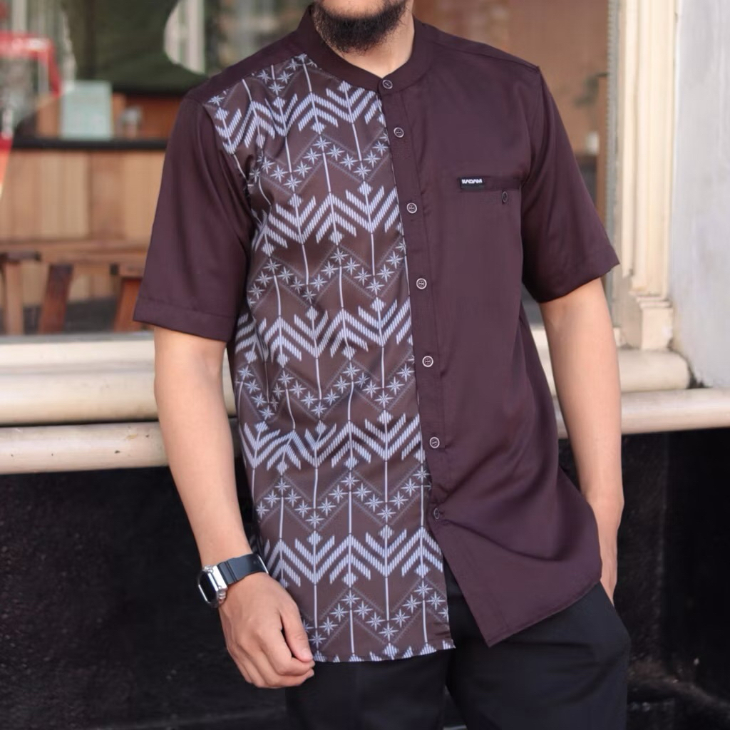 Kemeja Batiak ijay / Koko marajo / Baju koko / Marajo / Pakaian muslim