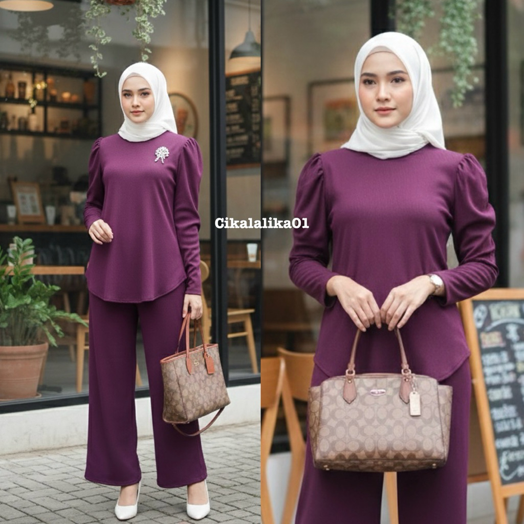 setcel knit kekinian setelan wanita dewasa terlaris