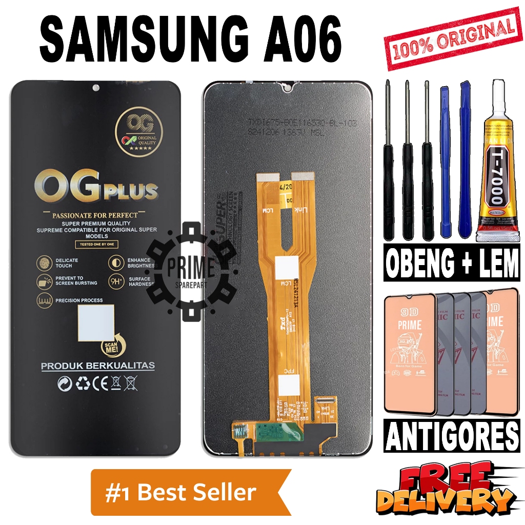 LCD TOUCHSCREEN SAMSUNG A06 ORIGINAL OEM LCD SAMSUNG A06 FULLSET