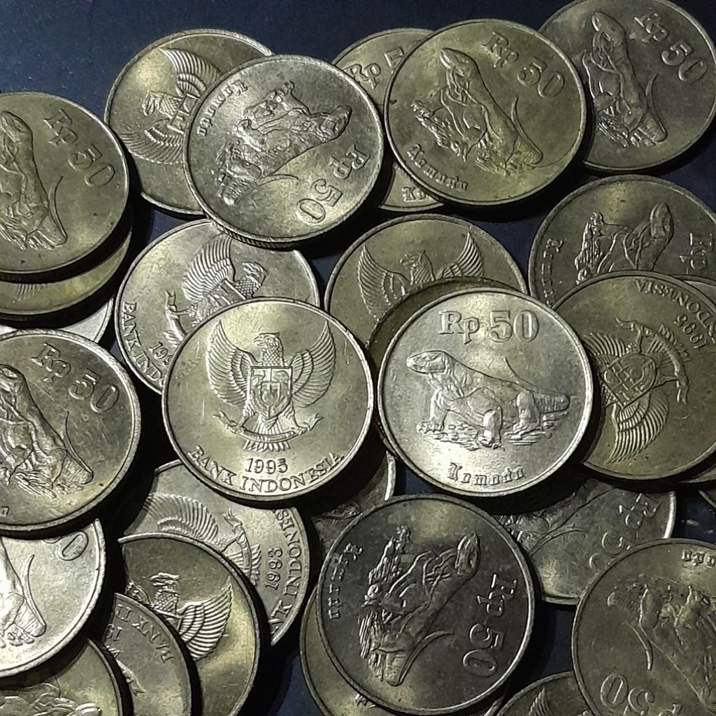 Koleksi Uang Koin Indonesia 50 Rupiah Komodo - Bagus