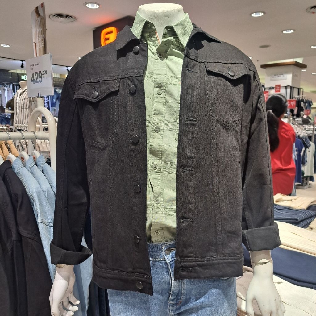 JACKET LOOSE FIT PRIA EMBA 100% ORIGINAL