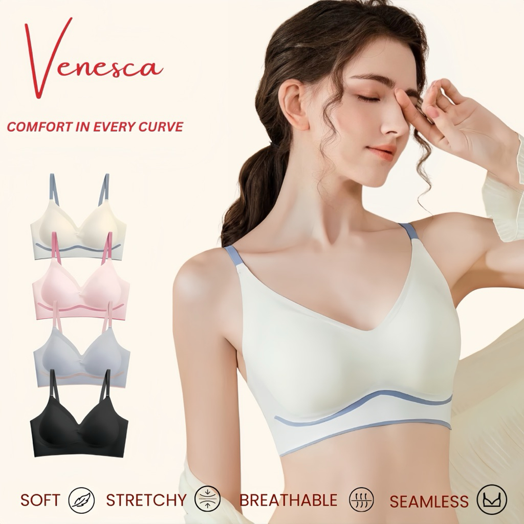 VENESCA - [2885] Bra Tanpa Kawat Seamless Bra Wanita Nyaman Dipakai Bahan Lembut Pakaian Dalam Wanit