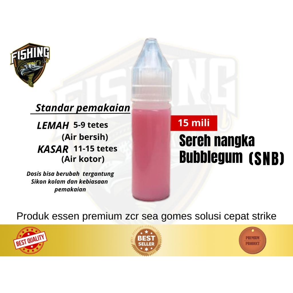 ESSEN OPLOSAN IKAN MAS SEREH NANGKA BUBBLEGUM (SNB)