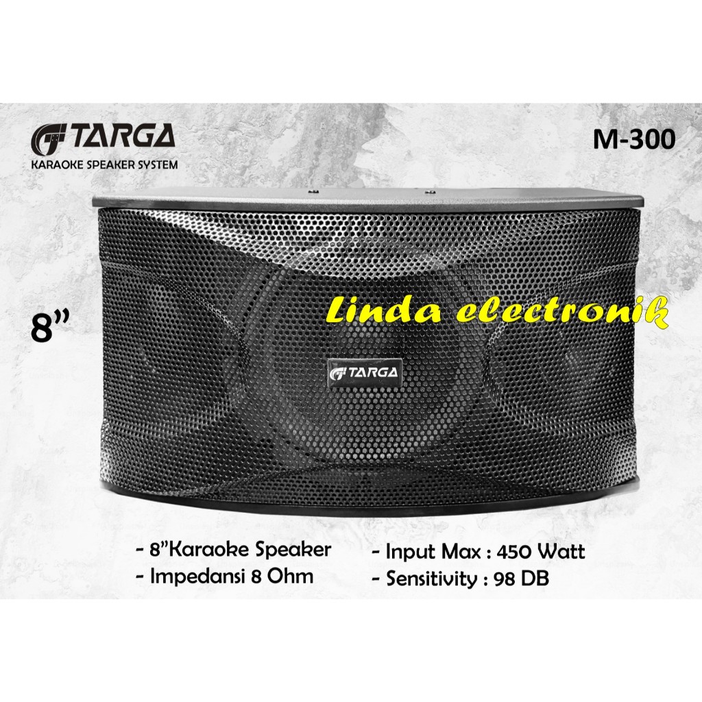 new promo speaker pasif targa m300 / m 300 TARGA M300 / M 300 8 INCH 2 BUAH ORIGINAL