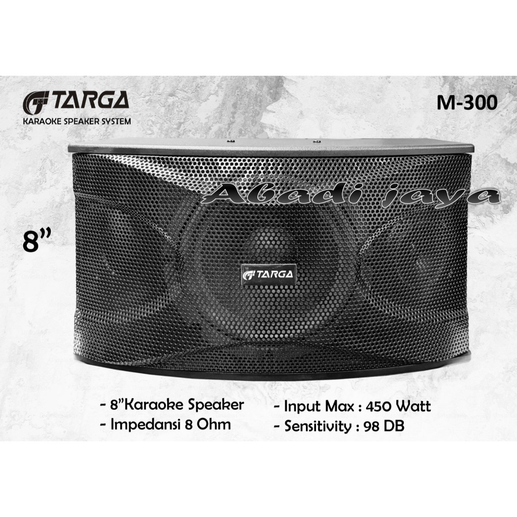 new promo speaker pasif targa m300 / m 300 TARGA M300 / M 300 8 INCH 2 BUAH ORIGINAL
