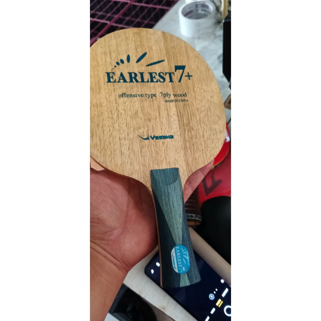 blade kayu yasaka earlest7+ bat bet bad bed pingpong tenis meja